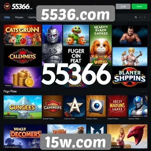 Análise das opções de jogos no 5536.com