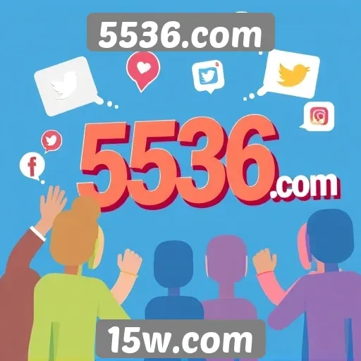 Impacto das redes sociais na popularidade do 5536.com